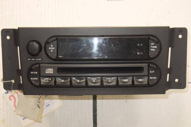 Radio am-fm-stereo cd+cassette 2004 2005 2006 chrysler pacifica p05082764ae oem