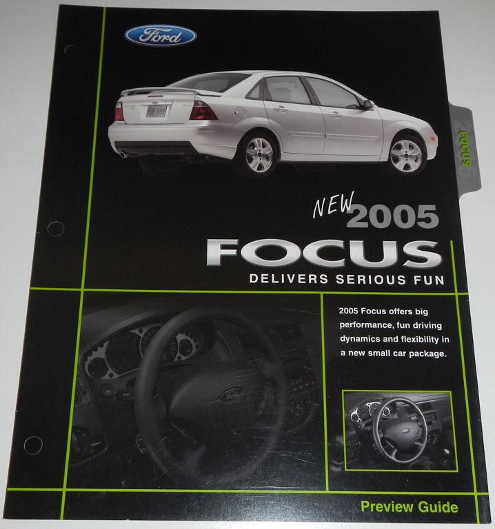 2005 ford focus preview guide brochure