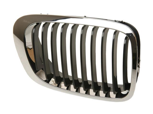 Bmw e46 coupe (00-03) uro kidney grille chrome+black right rh passenger nose