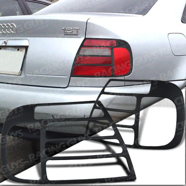 New 1996-2001 audi a4 s4 black tail light rear lamp bezel overlay cover euro new