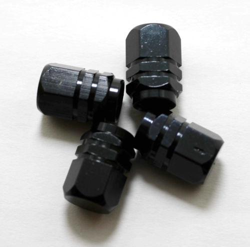 4pcs black car tire air valve tyre wheels stem caps cover new