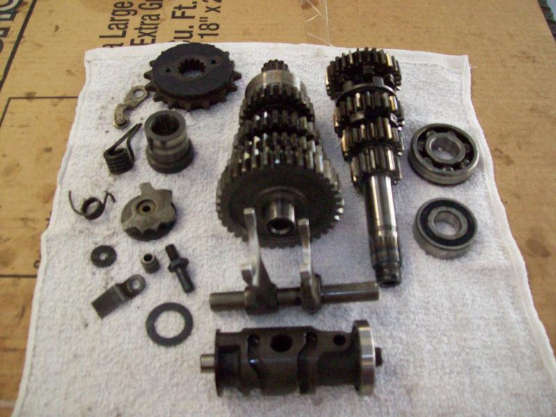 1989 honda vt 600 c shadow transmission gear set,drum,shift forks vt600 trans