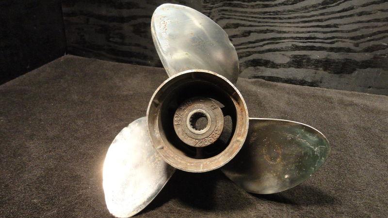 Johnson/evinrude sst stainless steel propeller 14.5x19 outboard boat prop p592