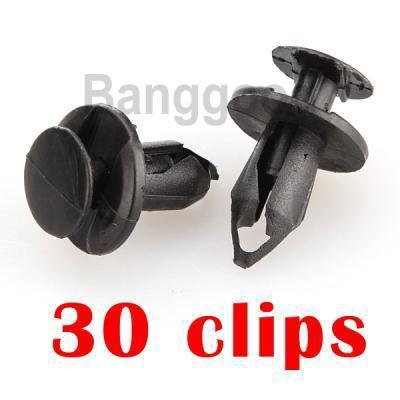 30x fender liner clips  for 01 02 03 04 honda accord civic odyssey predule 8mm