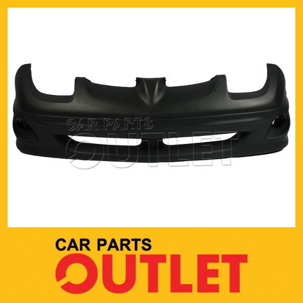 2000-2002 pontiac sunfire se front bumper primed facial cover coupe sedan non gt