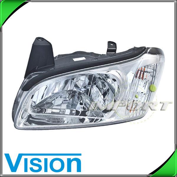 Driver side left l/h headlight lamp assembly w/chrome bezel 00-01 nissan maxima