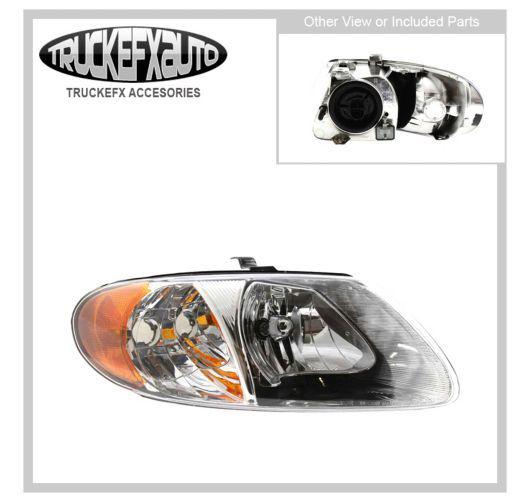 Driving light with bulbs new clear lens right hand town and country halogen rh