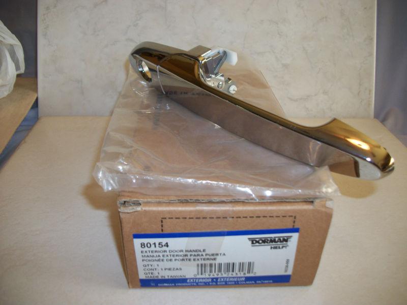 Dorman 80154 outside door handle,never used ,original package ,metallic 