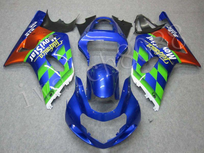 Motogp abs bodywork fairing fit for suzuki gsxr 600 750 k1 2001-2003 01 02 03 rb