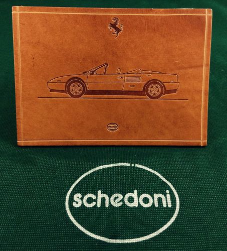 Ferrari mondial t cabriolet embossed schedoni leather 5x7 collectable