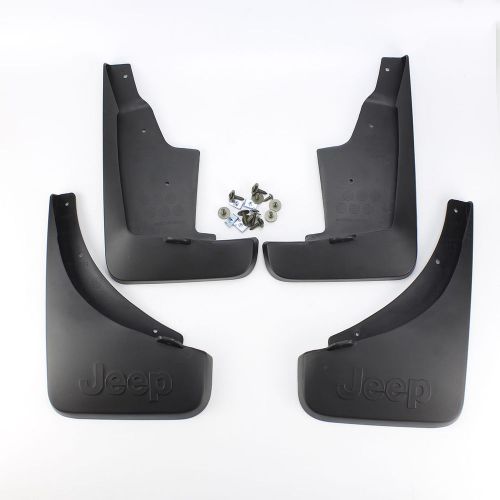 4pcs kit splash guards new black mud guard for jeep compass 11-14 mud flap flaps