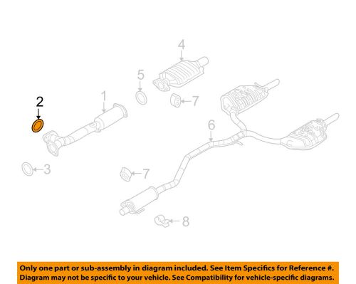 Ford oem exhaust-inlet pipe gasket right 6e5z9450aa