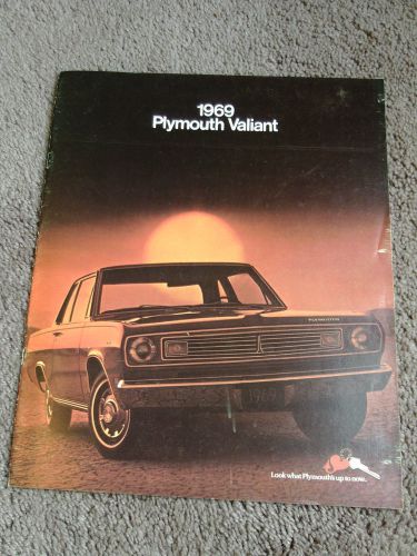 1969 plymouth valiant signet 100 200 v-8 v-6 six sales dealer brochure 69 oem