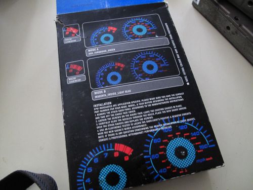 94-97 acura integra gs rs a/t spw blue indiglo glow gauges white face