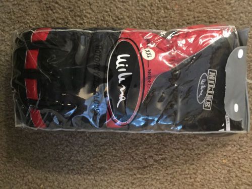 Miline motorcycle gloves black/red xxl thinsulate reflex schoeller ski honda