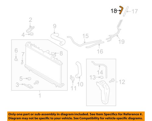 Subaru oem 06-08 forester 2.5l-h4 radiator-hose left 45520fe170