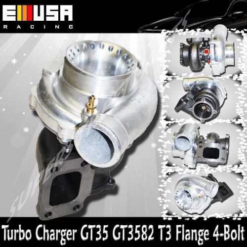 Gt35 gt3582 turbo charger t3 ar.70 4-bolt-downpipe float bearing turbocharger