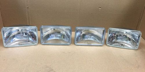 Wagner rectangular halogen sealed beam headlights 6&#034;x4&#034;, 2 high, 2 low