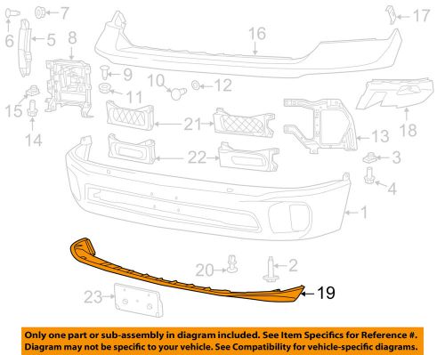 Ram oem 13-16 1500 front bumper-lower deflector 68164793aa air dam