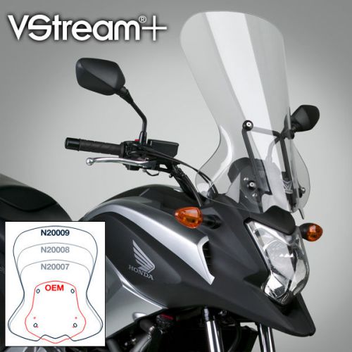 Honda nc700x/xa/xd 2012-15 vstream windscreen windshield clear n20009  nib