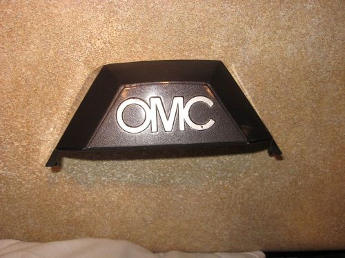Omc  cobra gimbal top housing cover with insert silver letters