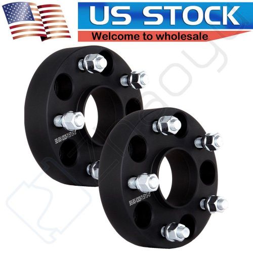 (2) 1.5&#034; inch hubcentric wheel spacers for jeep jk wrangler grand cherokee black