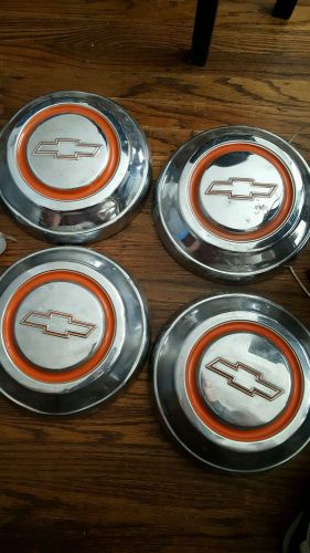 4 hubcaps 1967 to 1968 chevrolet truck pick up dog dish