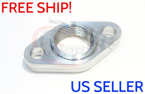 Nyppd turbo oil drain flange: universal t6 &amp; borg warner s400 billet aluminum