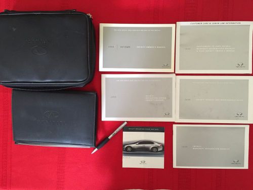 2008 infiniti g37 coupe factory owners manual set and case