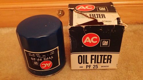 Nos gm ac pf 25 oil filter chevrolet camaro chevelle corvette 1974 75 76 77 78