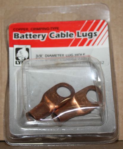 Lynx copper battery cable lugs 3/8&#034; lug hole 4 and 6 gauge cable lcs8082