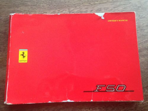 1995 ferrari f50 owners manual **extremely rare** super hard find!!!!!!