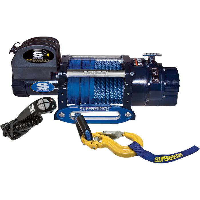 Superwinch 12v dc truck winch w/remote-14,000-lb pulling cap #1614201