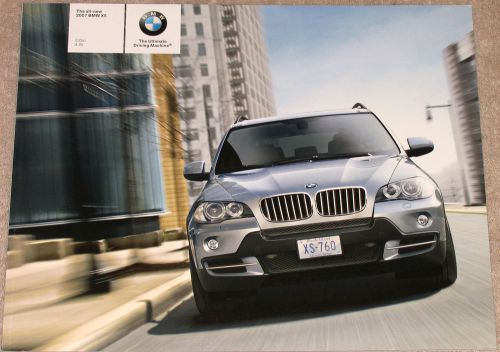 Bmw 2007 x5 full color brochure 75 pages features, std &amp; optional equip accessor