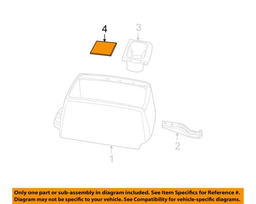 Chrysler oem center console-mat 68029538aa