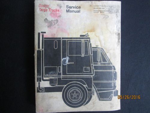 1970 dodge - fargo trucks models 500 -1000 service manual canada original oem