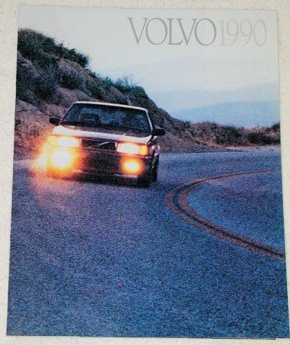 Vtg 1990 volvo brochure 240 740 760 780 dl gl gle coupe turbo sedan wagon models