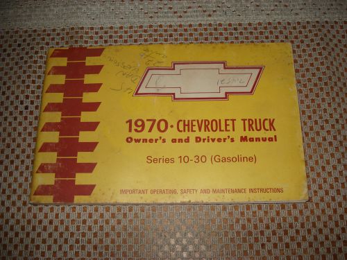 1970 chevy truck owners manual original glove box book