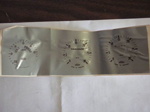 Mg mgtc mgtd decal face gauge set  of 3