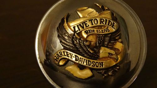 Vintage harley live to ride gas cap