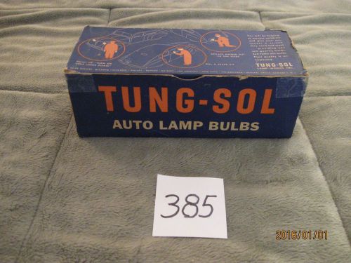385. lot (box of eight) tung-sol auto lamps, #1000.