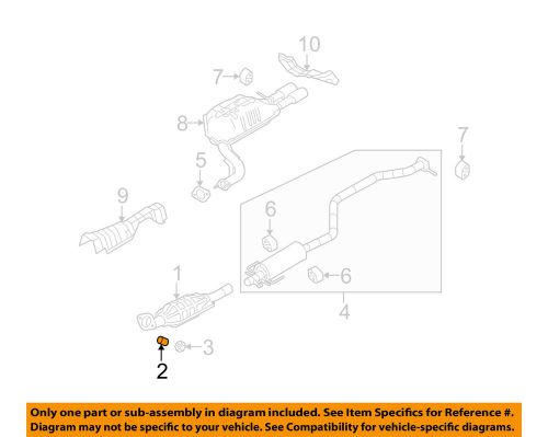 Mazda oem 10-12 cx-7 2.5l-l4 exhaust-converter spring bp4740582