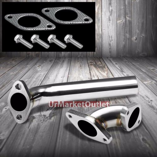 4bolts 35mm/38mm turbocharger manifold wastegate dump pipe/tube+elbow adapter