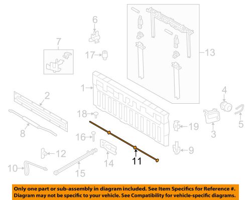 Ford oem 09-14 f-150 tail gate-rod al3z99402a68b