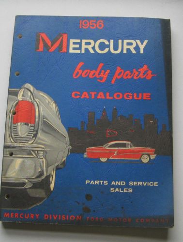 Original 1956 mercury body parts catalogue form md-3741-56