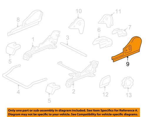 Toyota oem 00-04 tundra seats tracks-track cover left 718120c010b1