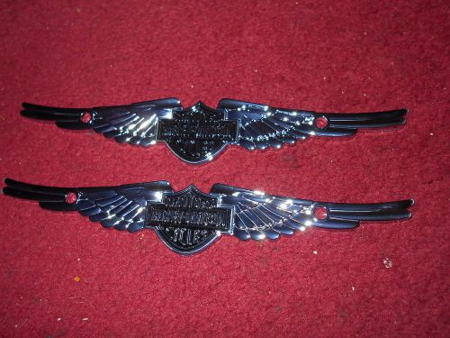 Ford f150 f250 f350 harley-davidson motorcycles wings emblem badge plaques pair