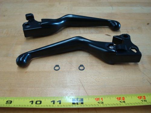 Black levers for 2004 to 2013 harley davidson xl sportster models