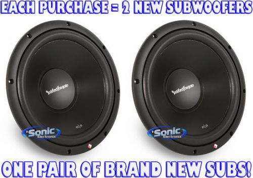 2) rockford fosgate prime stage 2 r2d2-12 250w rms 12&#034; dual 2 ohm car subwoofers