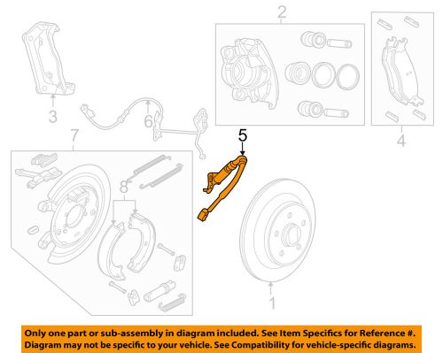 Chrysler oem rear brake-flex hose 55398309ag